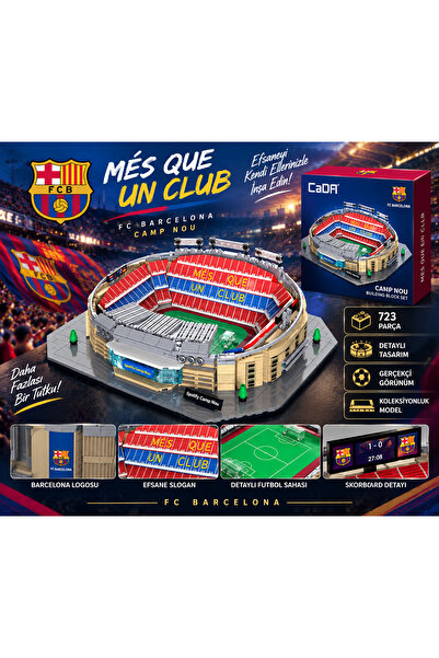 Cici Oyuncak FC Barcelona Camp Nou Stadyum Yapı Blok Seti 723 Parça – Detaylı...