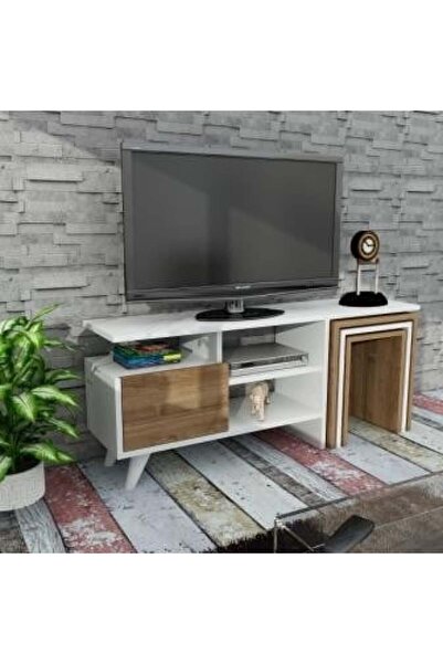 SAHABA Nature Tv Table, 120 CmTurkish Home TV Stand, Media Storage Table, Liv...