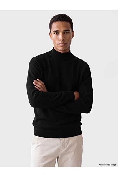 LC Waikiki I Half Fisherman Roba Collar Raglan Sleeve Men's Knitwear Sweater ...