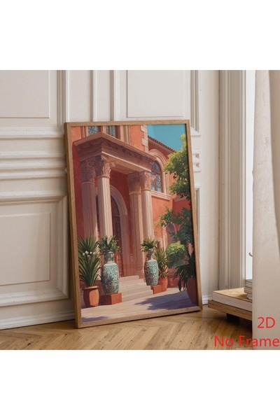 Generic Brand 1pc Mediterranean Villa European Architecture Terracotta Italia...