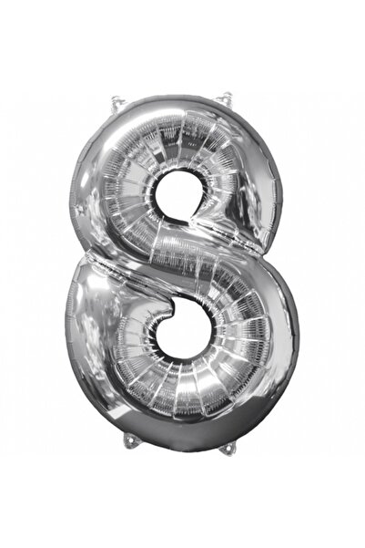 AVOCADO Balon din folie cifra 8, 40 in, 2 culori în asortiment