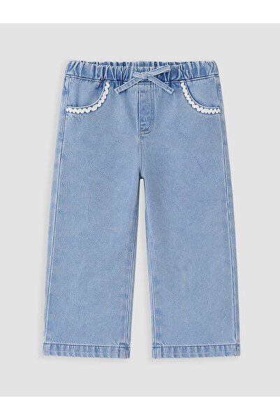 LC Waikiki Two Mt Shop Quality Lcw Kids Indigo Wideleg Girls' Jean Pants
