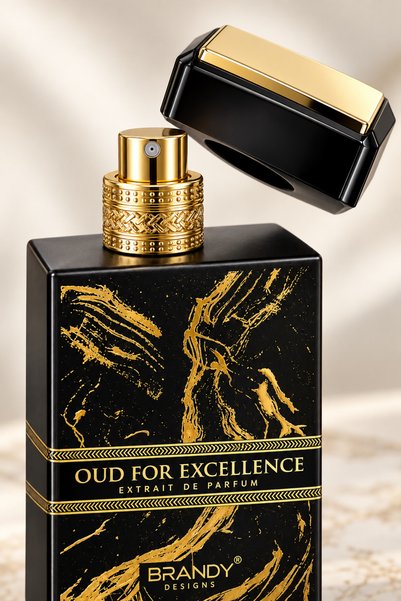 BRANDY DESIGN Brandy Designs Oud for Excellence Extrait de Parfum 100ml – Luxury Black & Gold Perfume Spray, Made in UAE