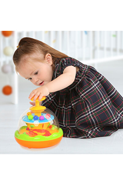 Kiddieland Musical top 029595 with melodies and colored beads 18 x 18 x 18.5 cm