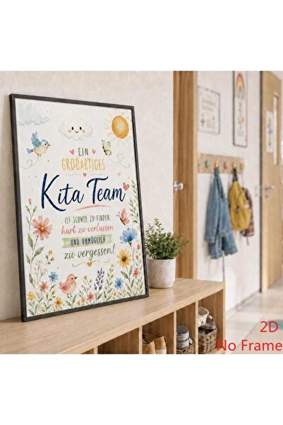 Generic Brand 1pc Preschool Teacher Gift Canvas Print, Kindergarten Welcome B...