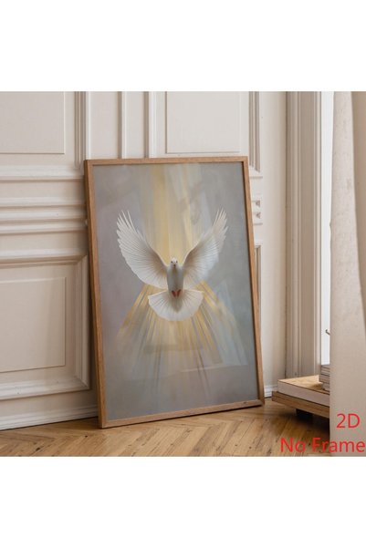 Generic Brand 1pc Dove of Peace Christian Canvas Wall Art Print, Holy Spirit ...