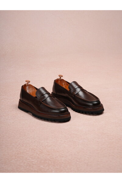 PAREZ Classic Genuine Leather Eva Sole Shoes