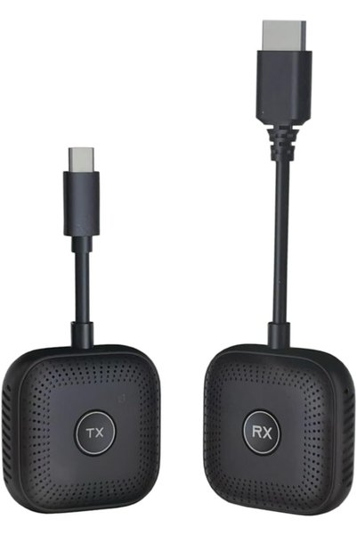 KHİ-ZAİ Kablosuz HD Görüntü Aktarıcı Seti USB-C TX RX | 1080P 60Hz Tak Çalıştır | Bilgisayar TV Bağlantı Kit