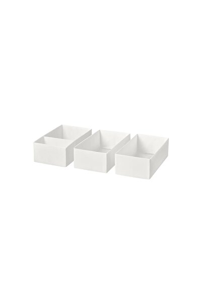 IKEA Box Set, White, 20X38X12 Cm, Set of 3