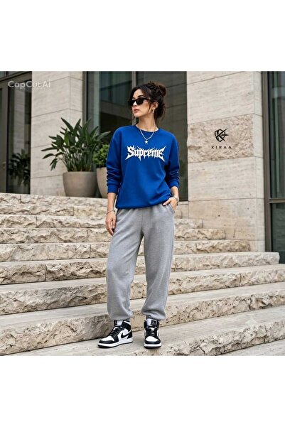 CLOTHES33 ΦΟΡΜΑ ΜΕ ΛΑΜΠΕΡΟ ΛΑΙΜΟΥ 2 ΤΕΜΑΧΙΩΝ, ΧΕΙΜΕΡΙΝΗ, ΜΕ ΣΤΑΜΠΑ SUPREME, Γ...