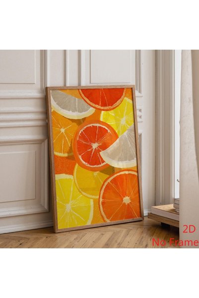 Generic Brand 1pc Lemon Orange Citrus Fruit Kitchen Botanical Canvas Wall Art...