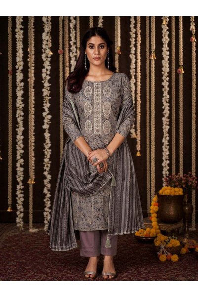 Home By SS Generic Premium Women’s Floral Kurta Set | Pure Cotton Kurti, Palazzo Trousers & Dupatta | Stylish Indian Ethnic Wear