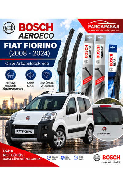 Bosch Fiat Fiorino Ön Arka Silecek (2008-2024) Aeroeco