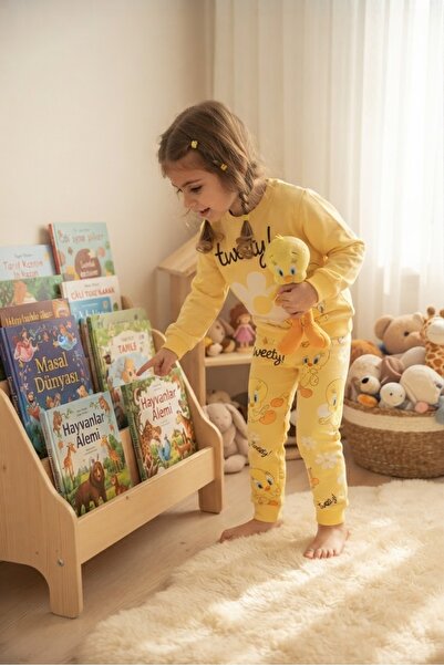 Minixobaby minixo Kız bebek / Çocuk Sevimli Baskılı 2'li Interlok Penye Pijam...