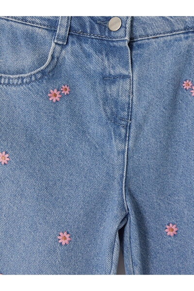 LC Waikiki I Embroidered Girls' Jean Pants from Freezen Store