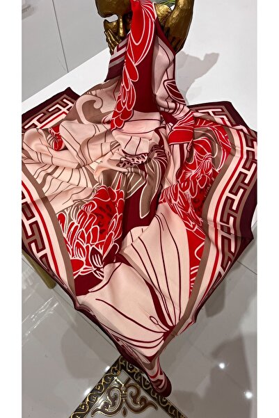 Sisley Floş Viscose Scarf – Shiny Textured, Stylish and Elegant