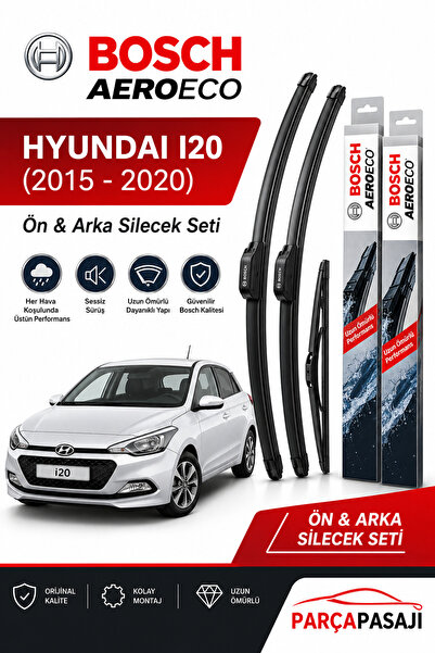 Bosch Hyundai i20 Ön Arka Silecek (2015-2020) Aeroeco