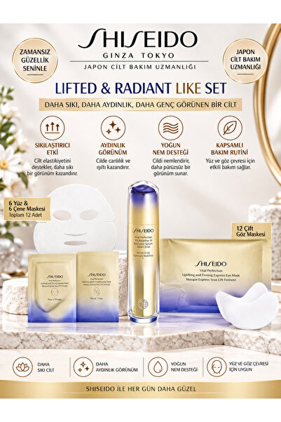 Shiseido Lifted & Radiant Like Set – Yüz ve Göz Çevresine Özel Sıkılaştırıcı ...