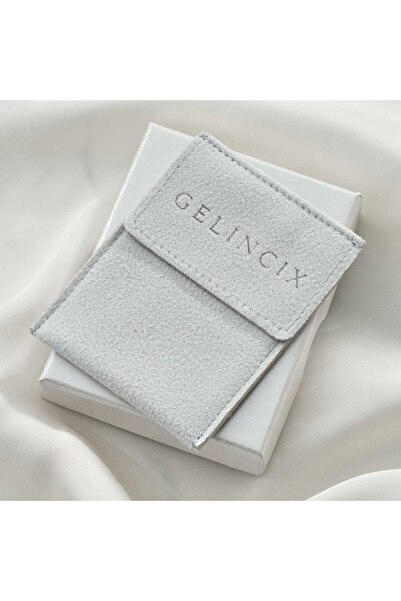 Gelincix GelincixPacking Logo Baskılı Süet Takı Kesesi Kapaklı Zarf 6x8 cm 50...