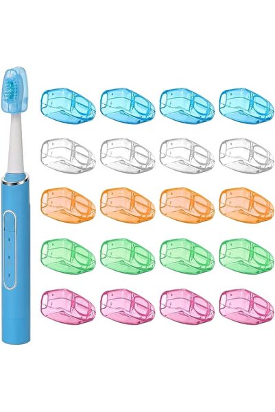 ToolHouse 20 Pack Toothbrush Head Covers, Portable Travel Toothbrush Caps, Du...