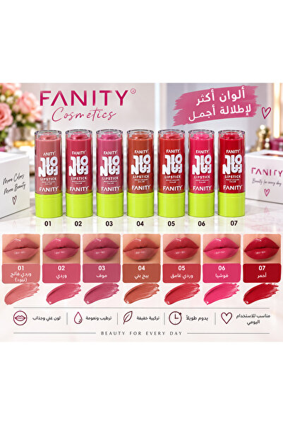 fanity Fanti Nu Nu Lipstick with Moisturizing Formula and Attractive Colors, ...