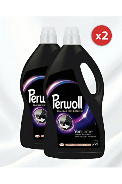 Perwoll Set x2 Detergent de rufe lichid pentru haine negre - 144 Spalari , 7....