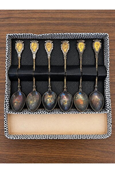 Vintage İtalyan 6lı Espresso Kaşığı Set