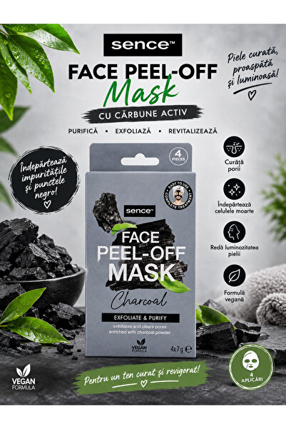 Generic Brand Sence Face Peel-Off Mask cu Cărbune Activ