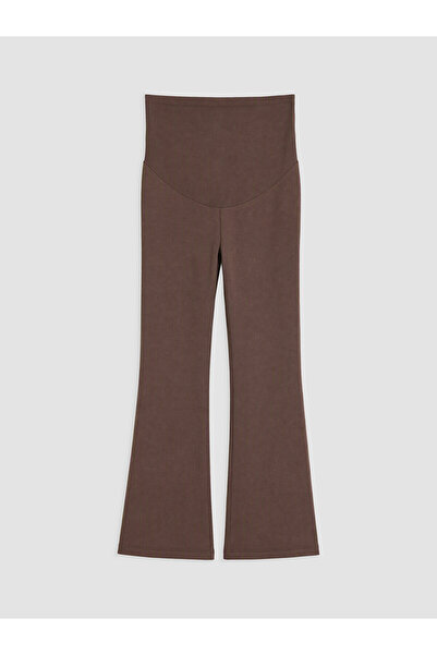 LC Waikiki Lcw Comfort Brown Interlock Plain Tights with Nevavm Difference