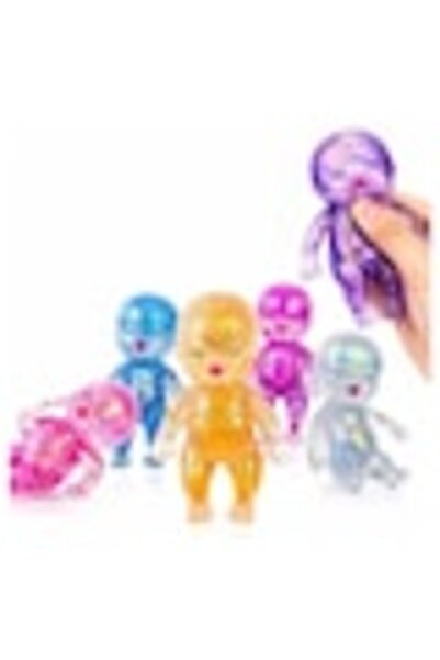 Squishy Jucărie pentru bebeluși cu sclipici, 11cm, Anti-stres, Diverse culori, En-gros, 5 ani+