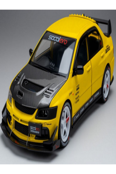 MODEL ARABA MİTSUBİSHİ EVO DİE CAST METAL AÇILIR KAPI SESLİ IŞIKLI 1:24