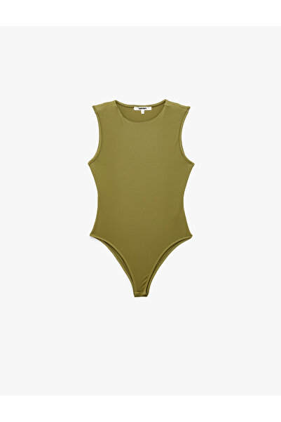 Koton Slim Fit Sleeveless Crew Neck Bodysuit