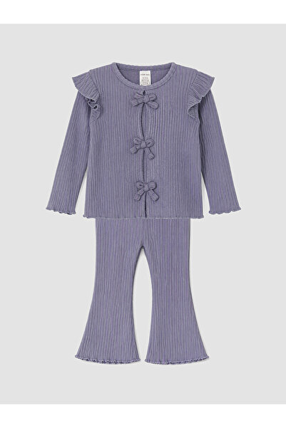 LC Waikiki Rmz Gi̇yi̇m Farkiyla Ruffle Detailed Baby Girl Set