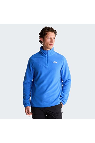THE NORTH FACE M Glacier Fleece 1/4 Zip Jacket Blue