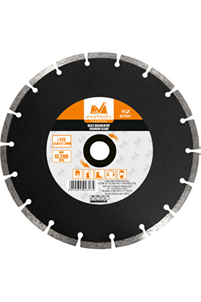 Evotools Disc Diamantat Uscat Negru, Diametru 150mm —