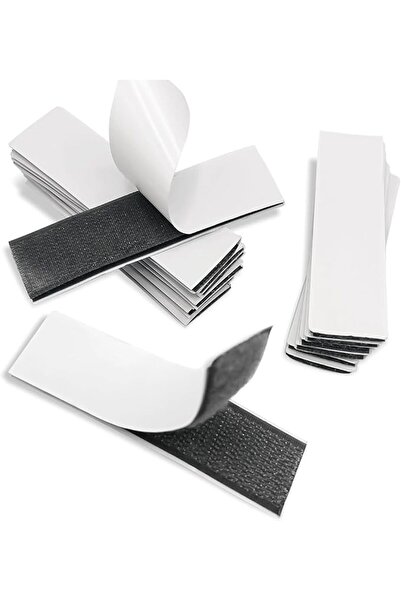 ALMEKAQUZ 20 PCS Hook and Loop Tape Strips, 3x10cm Heavy Duty Self-Adhesive S...