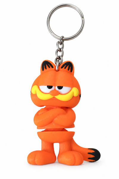 Genel Markalar Garfield Figürlü Turuncu Anahtarlık ve Çanta Aksesuarı