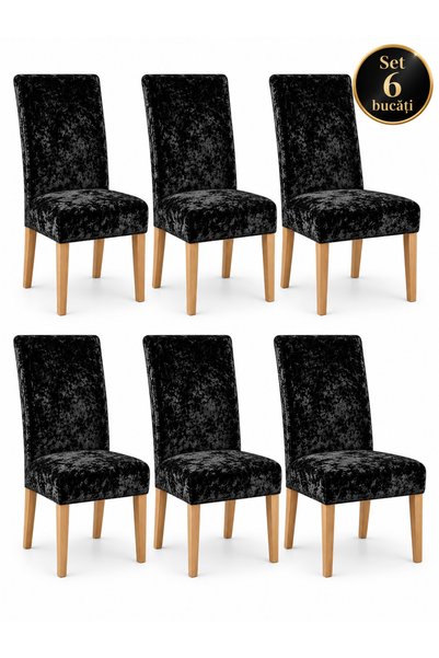 OEM Huse Catifea pentru Scaune – Set 6 Bucăți