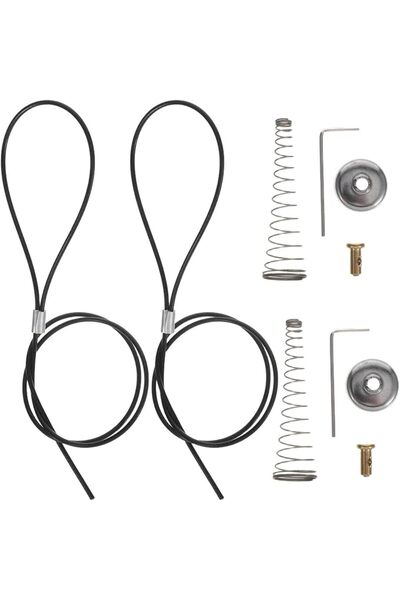 Generic مجموعتان من مشابك الباب المصنوعة من الفولاذ المقاوم للصدأ مع كابل سحب...