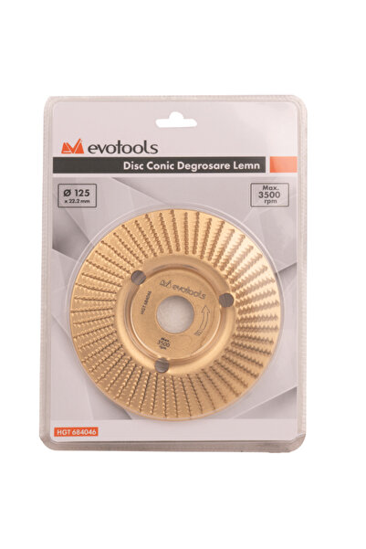 Evotools Disc Degrosare Lemn Conic 2079 EvoTools, Diametru 125mm —