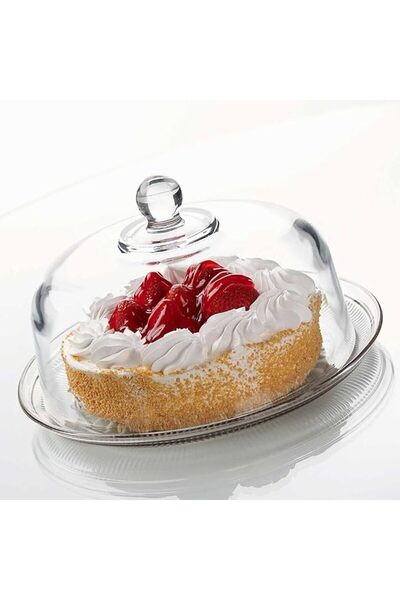 Anchor Hocking Cake Stand with Canton Cover Model 14862 2-Piece Set by Ankor ...