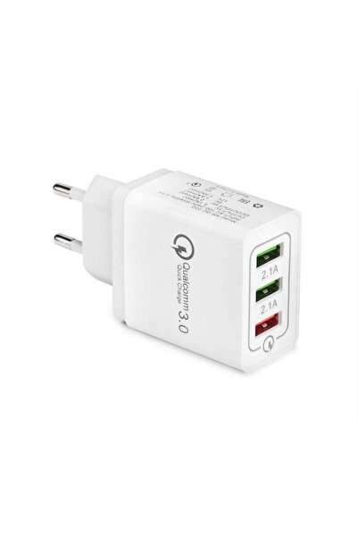 Qualcomm Adaptor universal de priză cu 3 porturi USB, 3.0