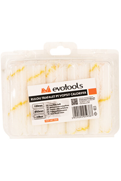 Evotools Rulou Trafalet pt Vopsit Calorifer 10 Pcs, Diametru 35mm, 100, 10 — ...