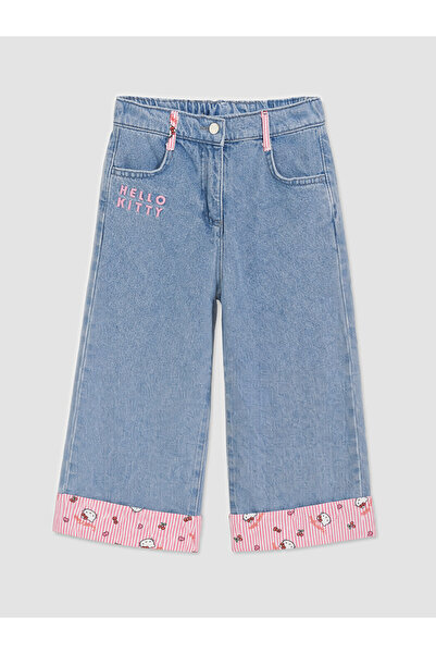 LC Waikiki I Hello Kitty Embroidered Wide Leg Girls' Jean Pants from Freezen ...