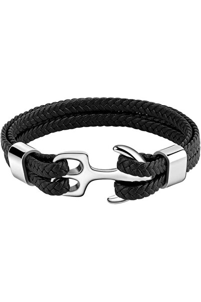 GENERAL Vintage Anchor Rope Wrap Bracelet for Men and Women, Handmade Multila...