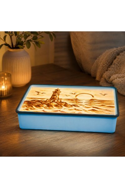 Joynix Cutie luminoasă pentru desen cu nisip, Set creativ pentru copii cu ilu...