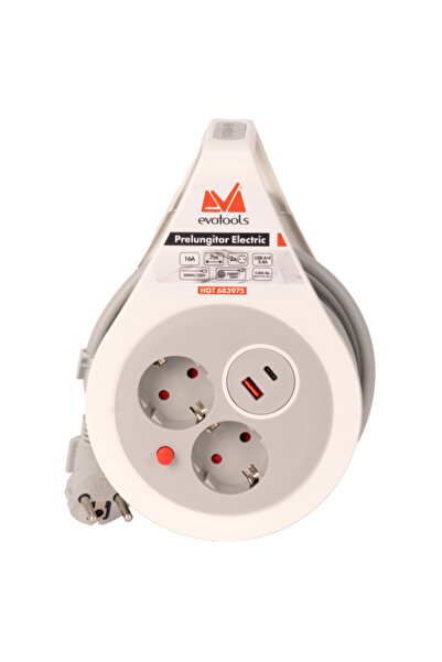 Evotools Prelungitor Electric 2P+2USB A+C Evotools, 7 —