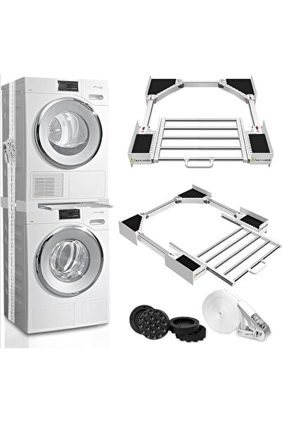 GENERAL Washer Dryer Stacking Kit,Retractable Drying Rack,24-29 Inch Adjustab...