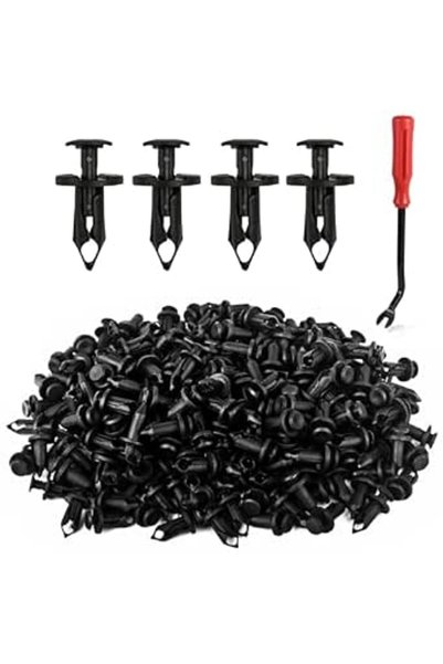 SYOSI ATV UTV Body Fastener Rivets, 150pcs Push Pin Plastic Fender Clips, Com...
