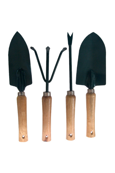 Evotools Mini Unelte Gradina Maner Lemn (4 piese) —